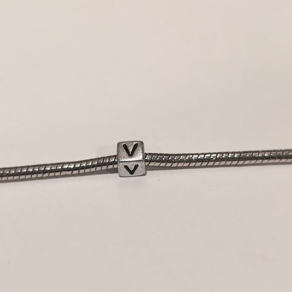 Silver V Spacer Charm for‎ Pandora Style Bracelet - Picture 4 of 5